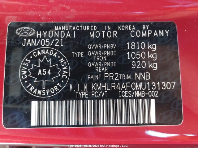 Продаж на аукціоні авто 2021 Hyundai Elantra, vin: KMHLR4AF0MU131307, номер лоту: 12619935