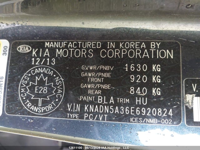 Продаж на аукціоні авто 2014 Kia Rio Ex/lx/lx+/sx, vin: KNADN5A36E6920824, номер лоту: 12611100