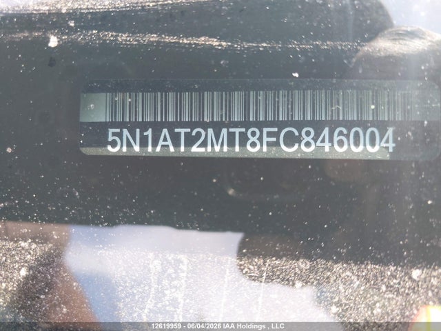 2015 Nissan Rogue S/sl/sv მანქანა იყიდება აუქციონზე, vin: 5N1AT2MT8FC846004, აუქციონის ნომერი: 12619959