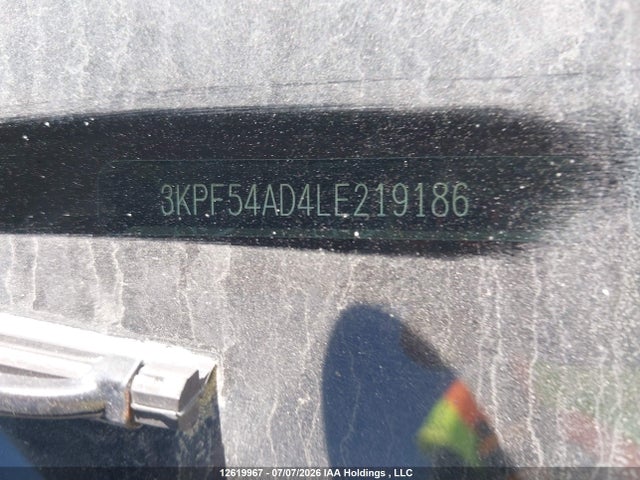 12619967 :رقم المزاد ، 3KPF54AD4LE219186 vin ، 2020 Kia Forte Ex مزاد بيع