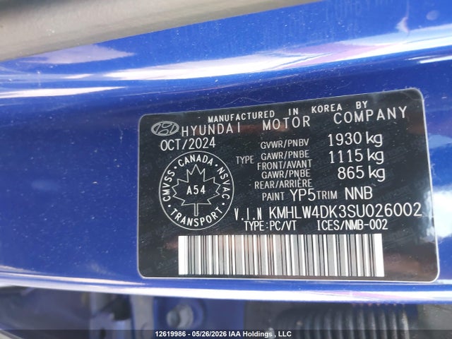 12619986 :رقم المزاد ، KMHLW4DK3SU026002 vin ، 2025 Hyundai Elantra N مزاد بيع