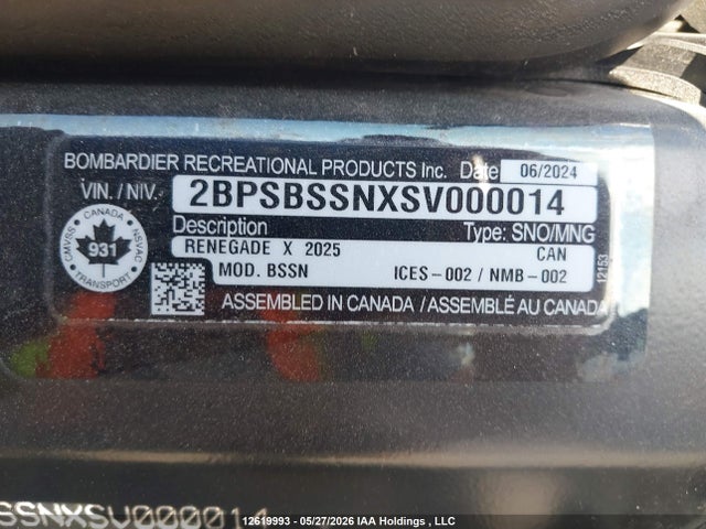 2BPSBSSNXSV000014 Skidoo Skidoo.