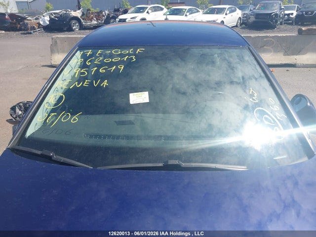 12620013 :رقم المزاد ، WVWPR7AUXHW951619 vin ، 2017 Volkswagen E-golf Comfortline مزاد بيع