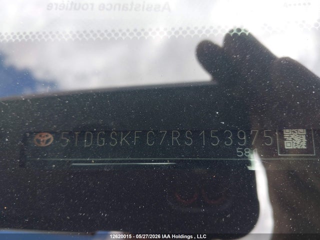 Aukcja sprzedaży 2024 Toyota Sienna, vin: 5TDGSKFC7RS153975, numer aukcji: 12620015