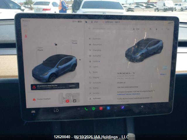 Aukcja sprzedaży 2022 Tesla Model Y, vin: 7SAYGDEE3NF437254, numer aukcji: 12620040