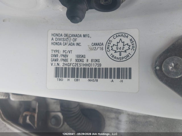 2HGFC2E51HH011759 Honda Civic Lx