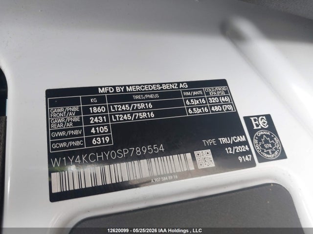 W1Y4KCHY0SP789554 Mercedes-Benz Sprinter 2500