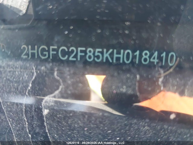 Продажа на аукционе авто 2019 Honda Civic, vin: 2HGFC2F85KH018410, номер лота: 12620116