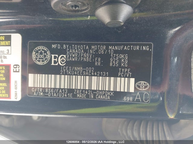 Продаж на аукціоні авто 2010 Toyota Matrix Wagon, vin: 2T1KU4EE9AC442131, номер лоту: 12606854