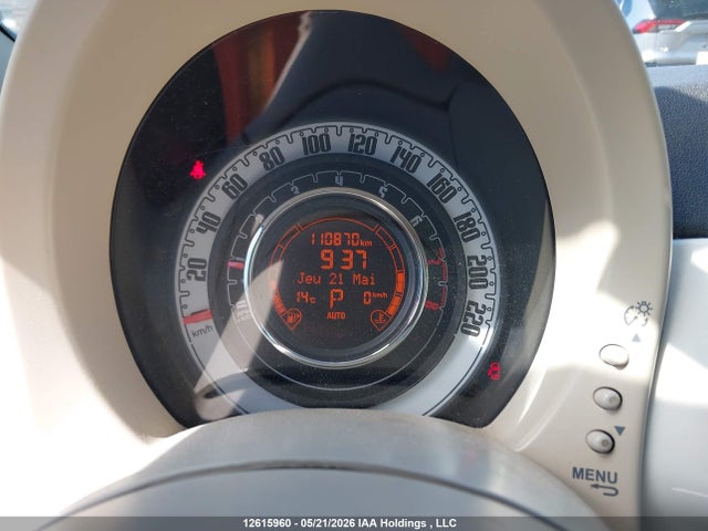 12615960 :رقم المزاد ، 3C3CFFDR9DT693042 vin ، 2013 Fiat 500c Pop مزاد بيع