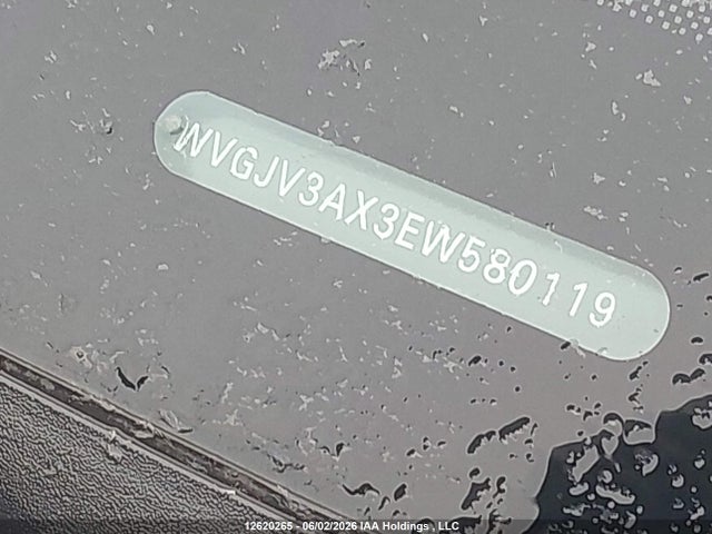 2014 Volkswagen Tiguan S/se/sel/r-line მანქანა იყიდება აუქციონზე, vin: WVGJV3AX3EW580119, აუქციონის ნომერი: 12620265