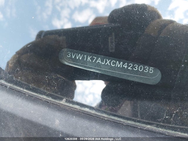 12620308 :رقم المزاد ، 3VW1K7AJXCM423035 vin ، 2012 Volkswagen Jetta مزاد بيع
