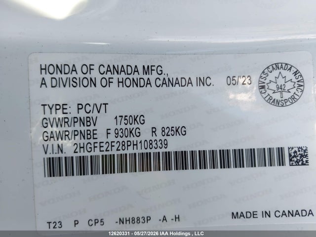 Honda Civic Lx/lx-b 2023 2HGFE2F28PH108339 Image 21