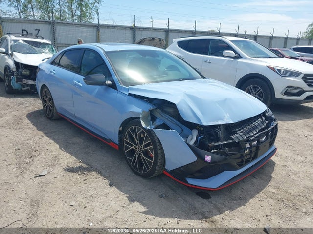 2022 Hyundai Elantra N Manual მანქანა იყიდება აუქციონზე, vin: KMHLW4AK4NU001912, აუქციონის ნომერი: 12620334