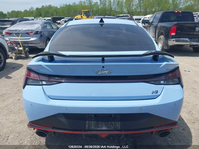 2022 Hyundai Elantra N Manual მანქანა იყიდება აუქციონზე, vin: KMHLW4AK4NU001912, აუქციონის ნომერი: 12620334