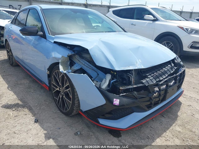 2022 Hyundai Elantra N Manual მანქანა იყიდება აუქციონზე, vin: KMHLW4AK4NU001912, აუქციონის ნომერი: 12620334