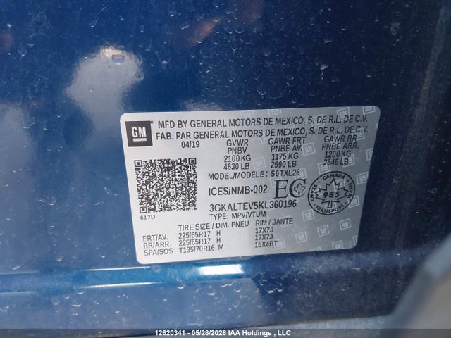 GMC Terrain Sle 2019 3GKALTEV5KL360196 Image 9