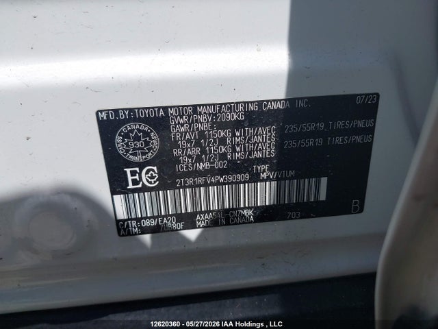 2T3R1RFV4PW390909 Toyota Rav4 Xle/xle Premium