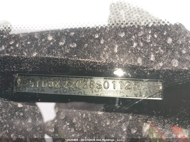 12620405 :رقم المزاد ، 5TDBK22C28S011256 vin ، 2008 Toyota Sienna Limited مزاد بيع