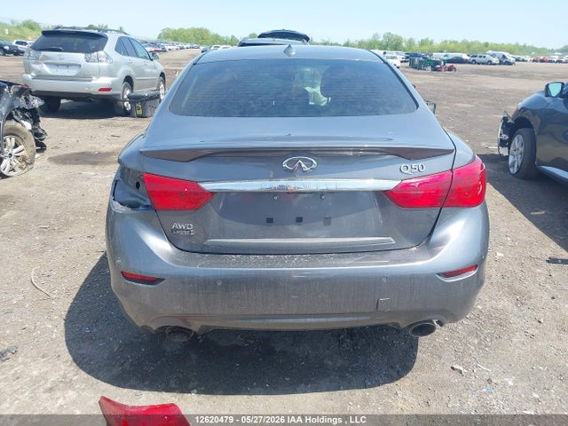 12620479 :رقم المزاد ، JN1BV7AR9FM406377 vin ، 2015 Infiniti Q50 Sport مزاد بيع
