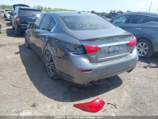12620479 :رقم المزاد ، JN1BV7AR9FM406377 vin ، 2015 Infiniti Q50 Sport مزاد بيع