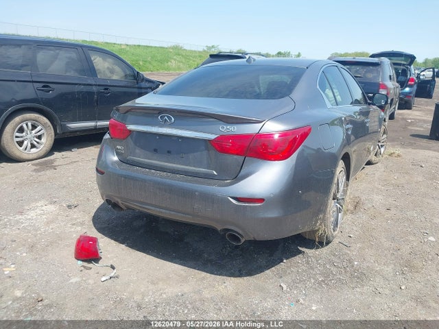 12620479 :رقم المزاد ، JN1BV7AR9FM406377 vin ، 2015 Infiniti Q50 Sport مزاد بيع