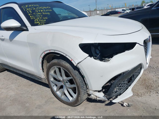 12620540 :رقم المزاد ، ZASFAKNN2J7C06346 vin ، 2018 Alfa Romeo Stelvio Ti Sport مزاد بيع