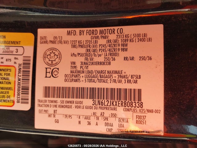 Lincoln MKZ 2014 3LN6L2JKXER808338 Image 19