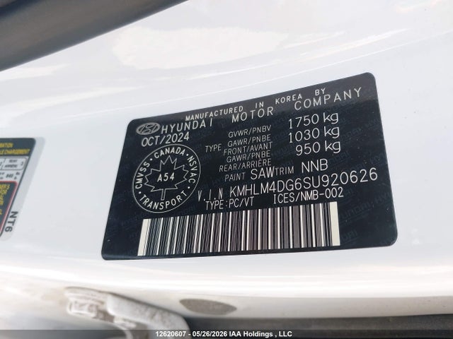 Aukcja sprzedaży 2025 Hyundai Elantra Sel Sport, vin: KMHLM4DG6SU920626, numer aukcji: 12620607