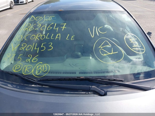 2010 Toyota Corolla Le მანქანა იყიდება აუქციონზე, vin: 2T1BU4EEXAC201453, აუქციონის ნომერი: 12620647
