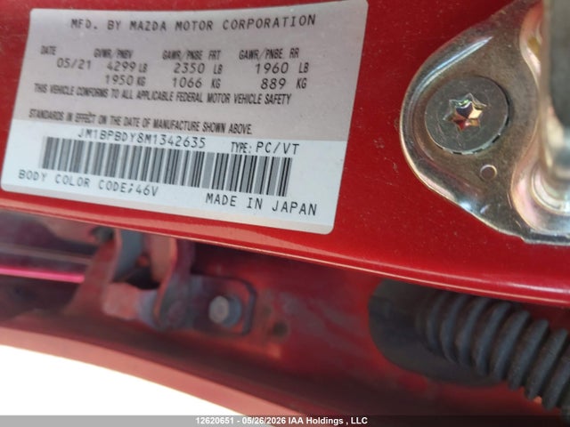 JM1BPBDY8M1342635 Mazda Mazda3 Gt W/turbo