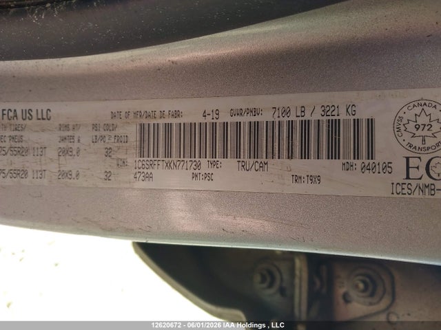 RAM 1500 Big Horn 2019 1C6SRFFTXKN771730 Image 17
