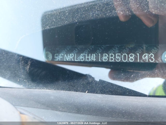 Продаж на аукціоні авто 2011 Honda Odyssey Ex, vin: 5FNRL5H41BB508193, номер лоту: 12620679