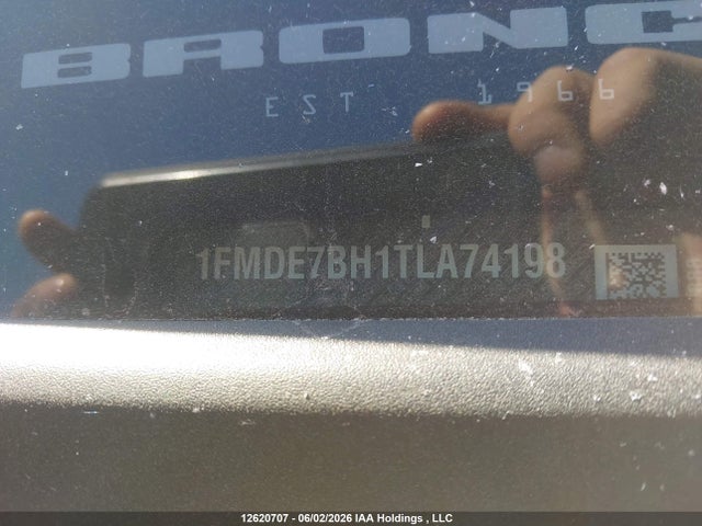 12620707 :رقم المزاد ، 1FMDE7BH1TLA74198 vin ، 2026 Ford Bronco Big Bend مزاد بيع