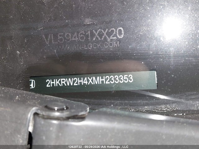2021 Honda Cr-v Sport მანქანა იყიდება აუქციონზე, vin: 2HKRW2H4XMH233353, აუქციონის ნომერი: 12620722