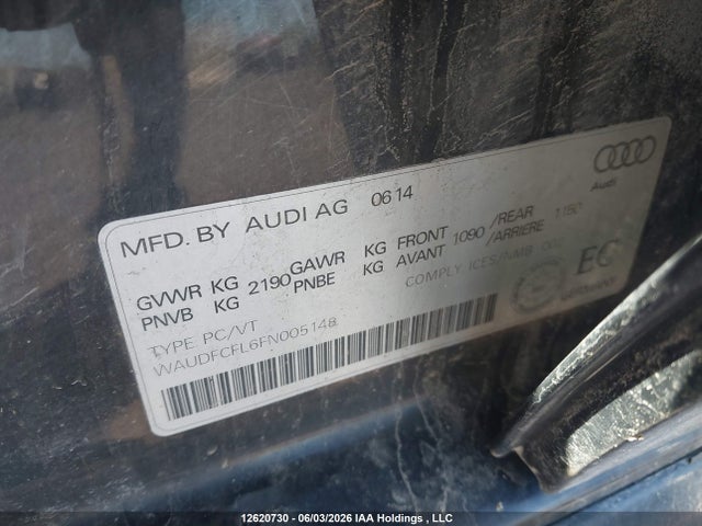 WAUDFCFL6FN005148 Audi A4 2.0t Komfort Plus
