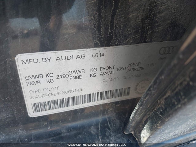 WAUDFCFL6FN005148 Audi A4 2.0t Komfort Plus