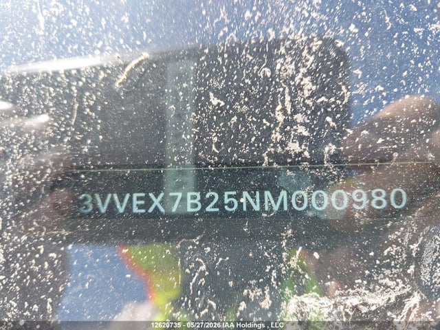 2022 Volkswagen Taos Comfortline მანქანა იყიდება აუქციონზე, vin: 3VVEX7B25NM000980, აუქციონის ნომერი: 12620735