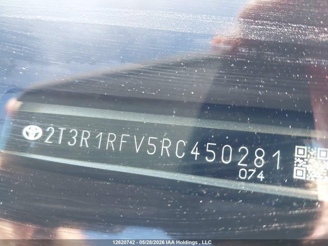 2024 Toyota Rav4 მანქანა იყიდება აუქციონზე, vin: 2T3R1RFV5RC450281, აუქციონის ნომერი: 12620742