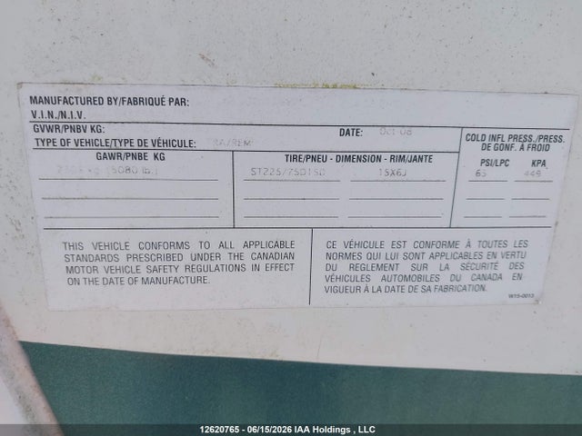 Продаж на аукціоні авто 2009 Fleetwood Wilderness, vin: 1ED1B282492904635, номер лоту: 12620765