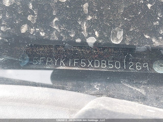 2013 Honda Ridgeline Rtl მანქანა იყიდება აუქციონზე, vin: 5FPYK1F5XDB501269, აუქციონის ნომერი: 12620813