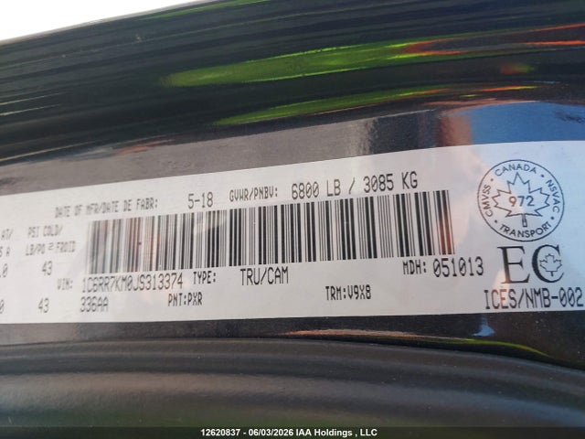 RAM 1500 St 2018 1C6RR7KM0JS313374 Image 9