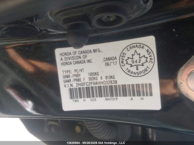 Honda Civic Lx 2017 2HGFC2F64HH032838 Image 9