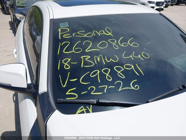 Aukcja sprzedaży 2018 Bmw 440xi, vin: WBA4W9C53JAC98891, numer aukcji: 12620866