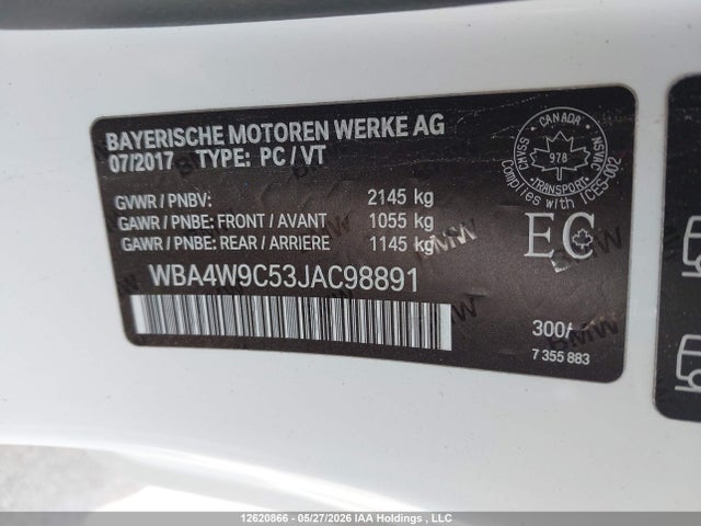 Aukcja sprzedaży 2018 Bmw 440xi, vin: WBA4W9C53JAC98891, numer aukcji: 12620866