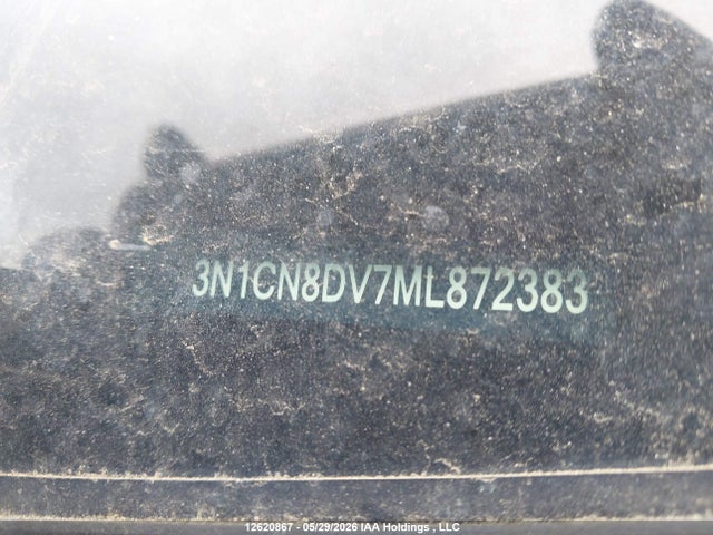 12620867 :رقم المزاد ، 3N1CN8DV7ML872383 vin ، 2021 Nissan Versa S مزاد بيع