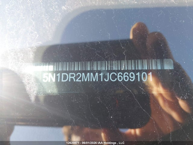 Продаж на аукціоні авто 2018 Nissan Pathfinder S/sv/sl/platinum, vin: 5N1DR2MM1JC669101, номер лоту: 12620871