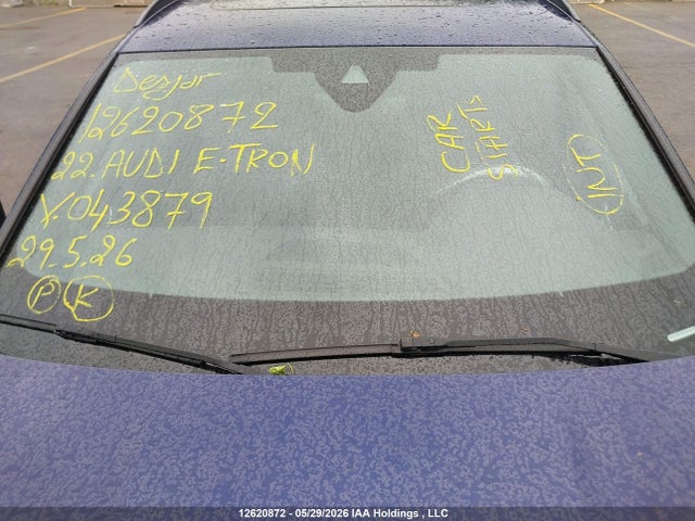 12620872 :رقم المزاد ، WA1AABGE3NB043879 vin ، 2022 Audi E-tron Premium مزاد بيع