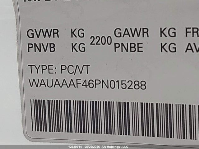 WAUAAAF46PN015288 Audi A4 Komfort 45