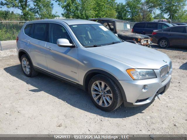 2012 Bmw X3 Xdrive35i მანქანა იყიდება აუქციონზე, vin: 5UXWX7C5XCL735754, აუქციონის ნომერი: 12620933